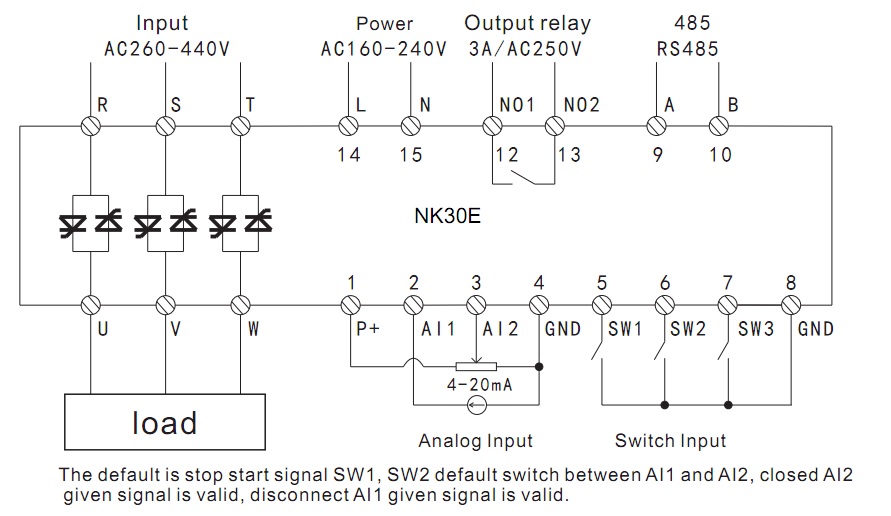 scr power regulator terminal