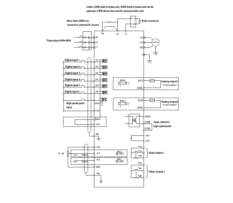 vfd terminals